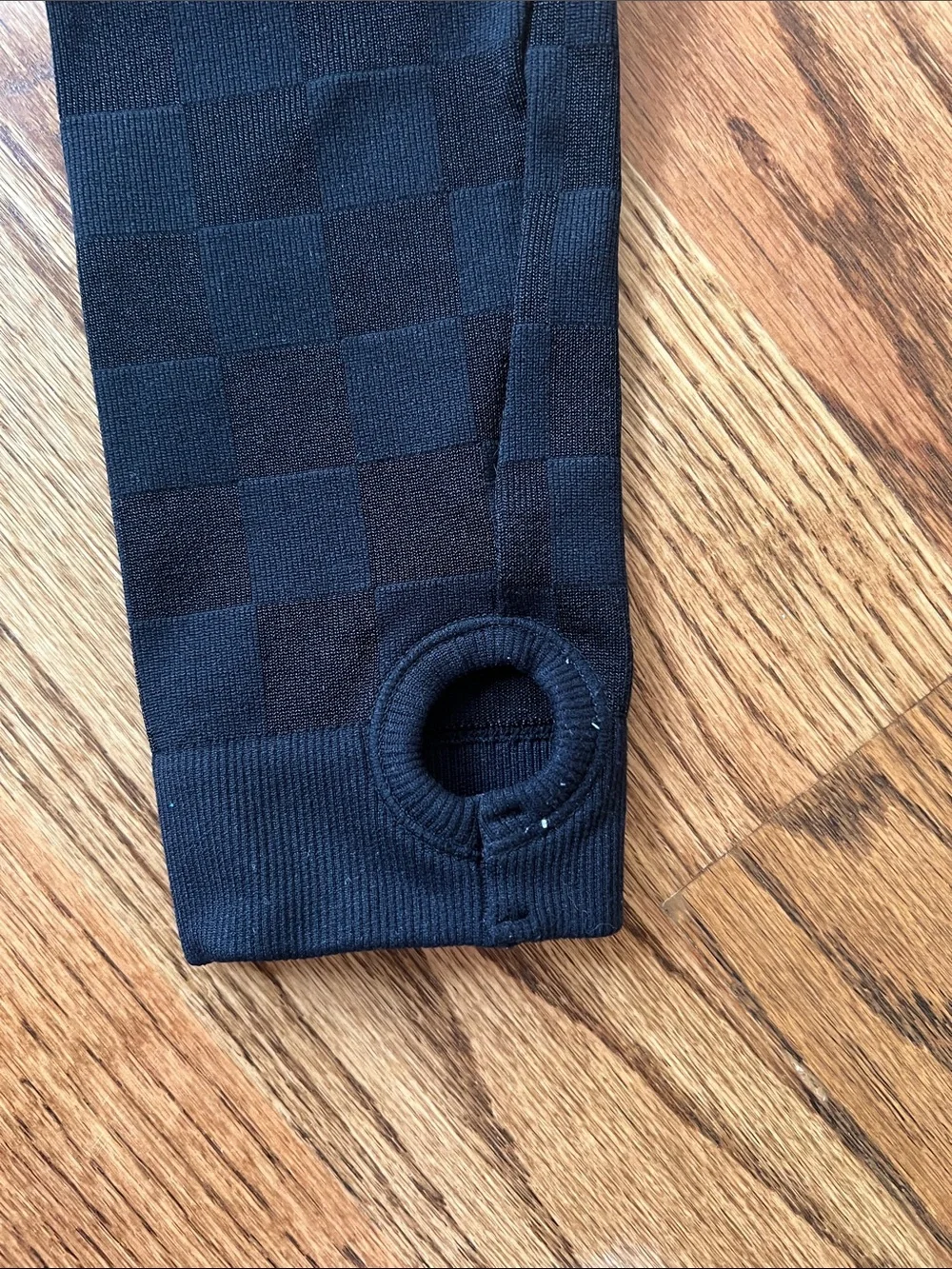 JoyLab Black Cropped Long-Sleeve Top